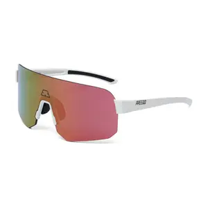 ppeeqq Model-III Small Fietsbril Glanzend Wit met Rose Gouden Lens