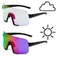 ppeeqq Model-IV P R O Photochromic Fietsbril Mat Zwart met Paarse Lens