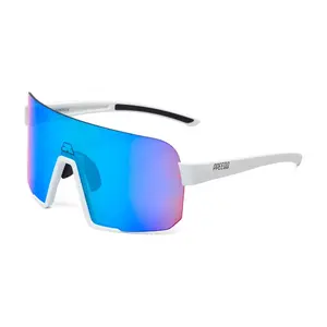 ppeeqq Model-IV P R O Photochromic Fietsbril Mat Wit met Groene Lens