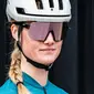 ppeeqq Model-IV Fietsbril Glanzend Zwart Rose Gouden Lens