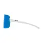 ppeeqq Model-IV Fietsbril Glanzend Wit met Blauwe Lens