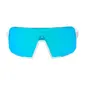 ppeeqq Model-IV Fietsbril Glanzend Wit met Blauwe Lens