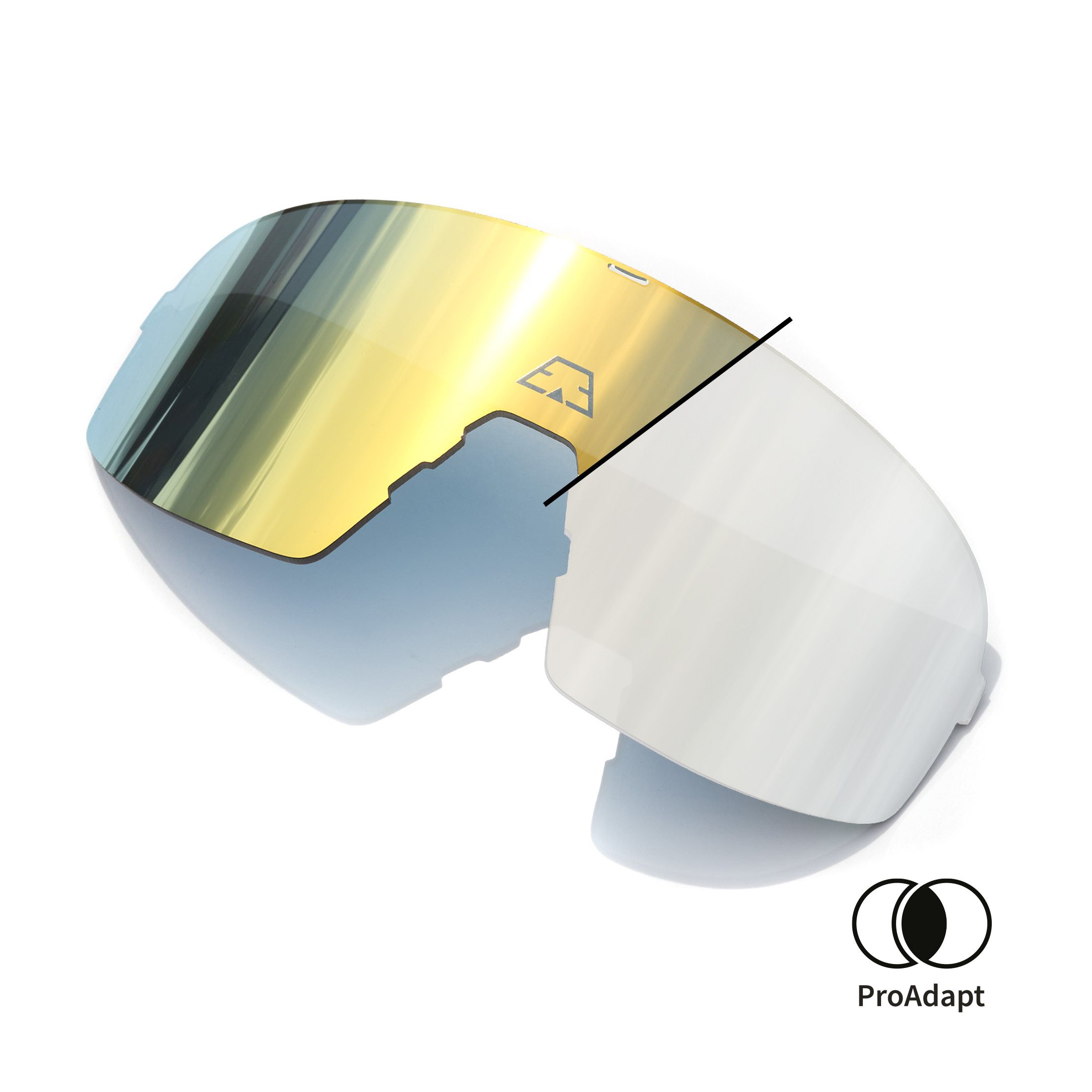 PPEEQQ Lens Model II Photochromic Oleo-Hydro-Antifog Goud