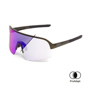 PPEEQQ Model-I P R O -OPEN ltd- Photochromic Bril Goud Metalic Paarse Lens