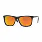 PPEEQQ Model-C Zonnebril Mat Zwart met Oranje Lens — afbeelding 1