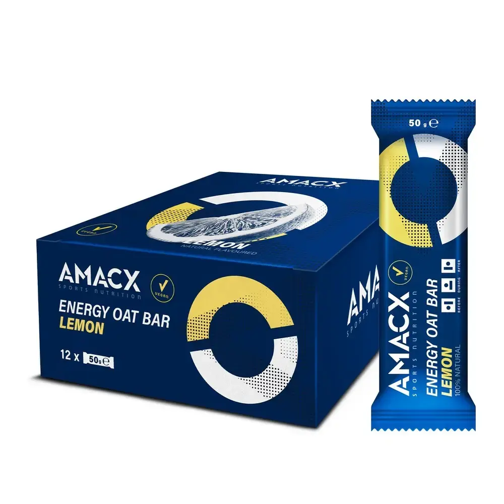 AMACX Energy Oat Sportrepen Lemon 12 stuks