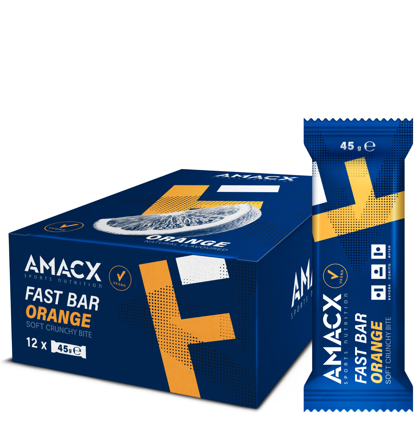 Amacx Fast Sportrepen Sinaasappel 12 stuks