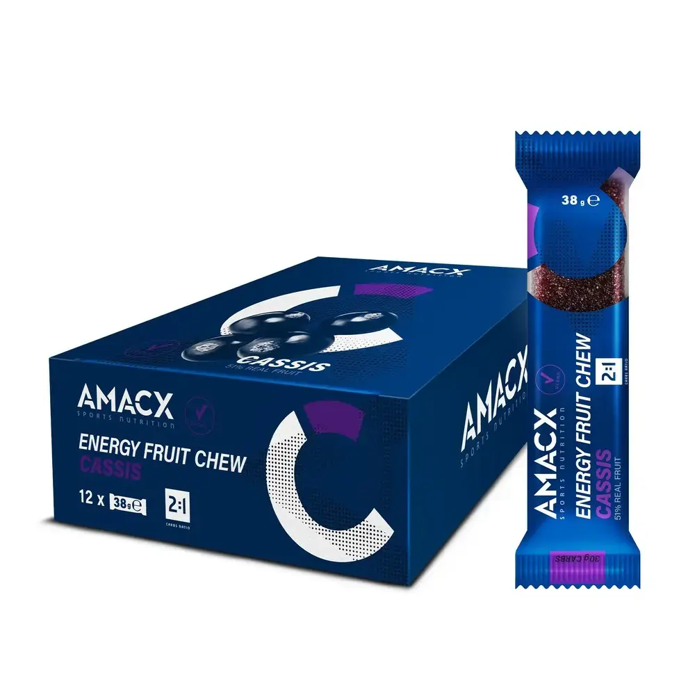 AMACX Energy Fruit Chew Cassis 12 stuks