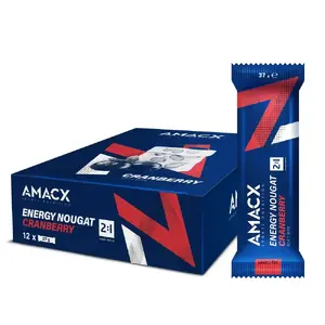Amacx Energy Nougat Sportrepen Cranberry 12 Stuks