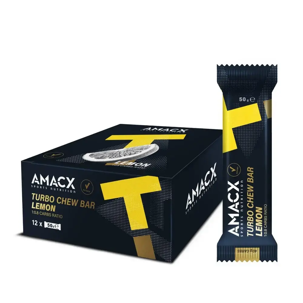 AMACX Turbo Chew Sportrepen Lemon 12 Stuks