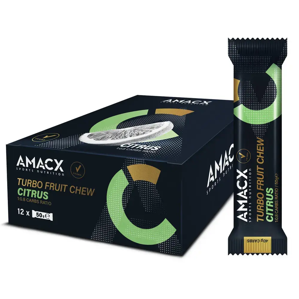 AMACX Turbo Fruit Chew Citrus 12 stuks