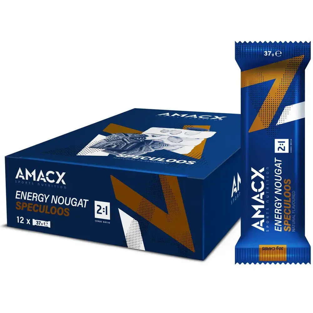 AMACX Energy Nougat Sportrepen 2:1 Speculoos 12 stuks