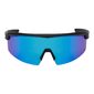 FYTS SNLR Fietsbril Mat Zwart met Blauwe Lens