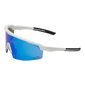 FYTS SNLR Fietsbril Mat Wit met Blauwe Lens