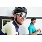 FYTS SNLST Fietsbril Mat Wit met Blauwe Lens