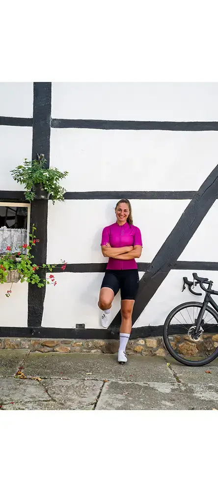 FYTS SNLST Fietsshirt Korte Mouwen Roze/Rood Dames