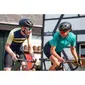 FYTS SNLST Fietsshirt Korte Mouwen Groen/Blauw Dames