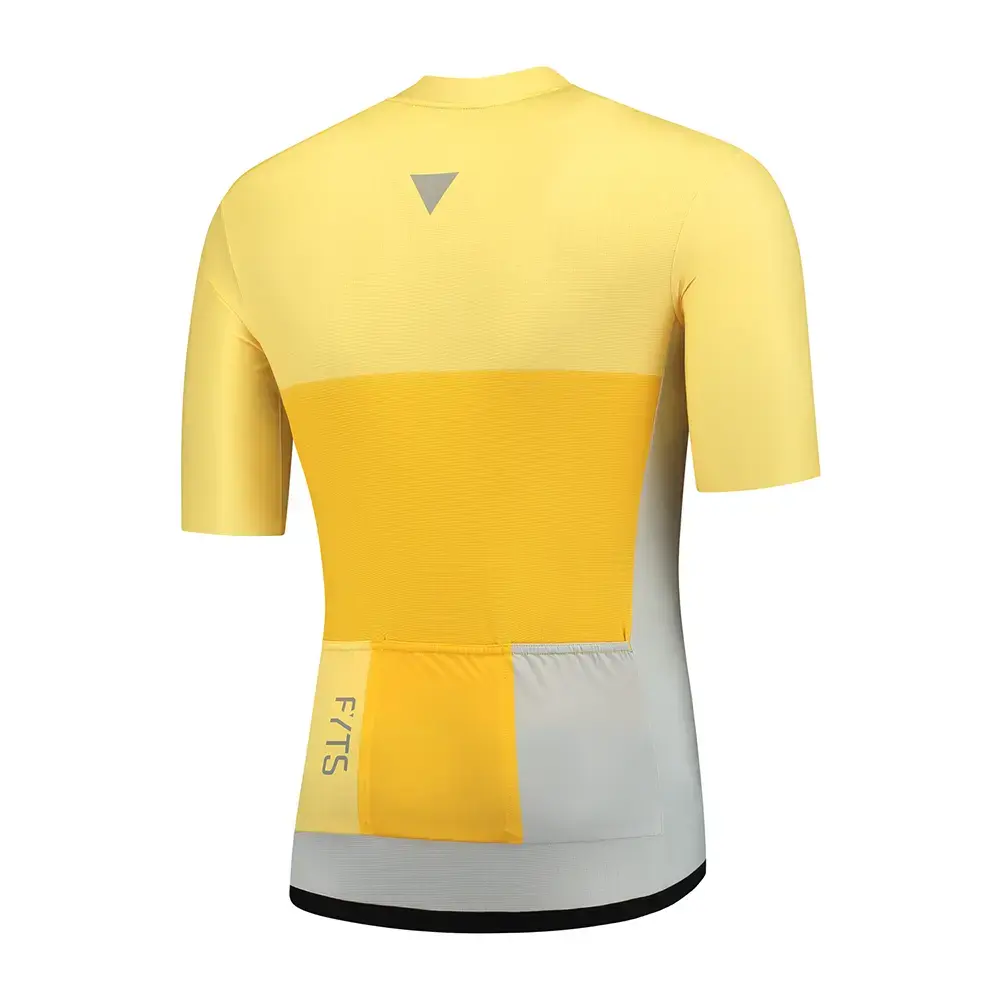 FYTS SNL Fietsshirt Korte Mouwen Geel Heren