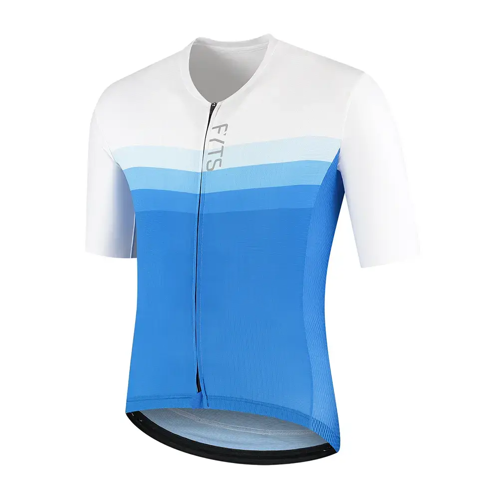 FYTS SNL Summer Light Fietsshirt Korte Mouwen Blauw/Wit Heren
