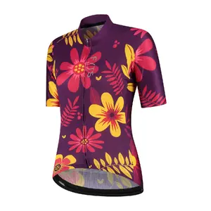 FYTS SNL Fietsshirt Korte Mouwen Bloem Dames