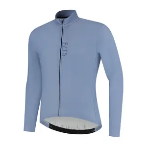 FYTS SNL Thermo Fietsshirt Lange Mouwen Lichtblauw Heren