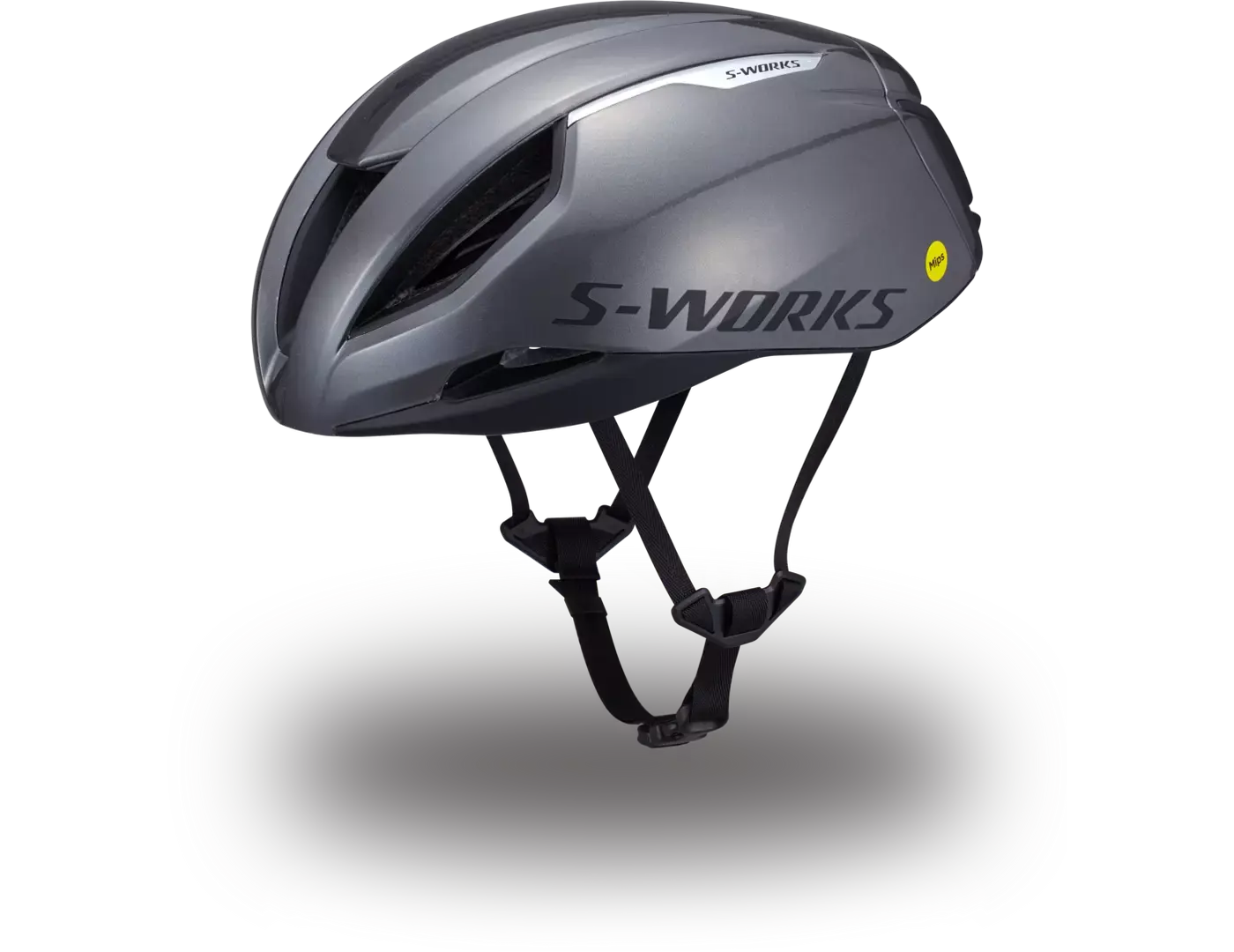 Three Dots Model/S DGM ストラト グレー Specialized S-Works Evade 3 MIPS Race Fietshelm Grijs