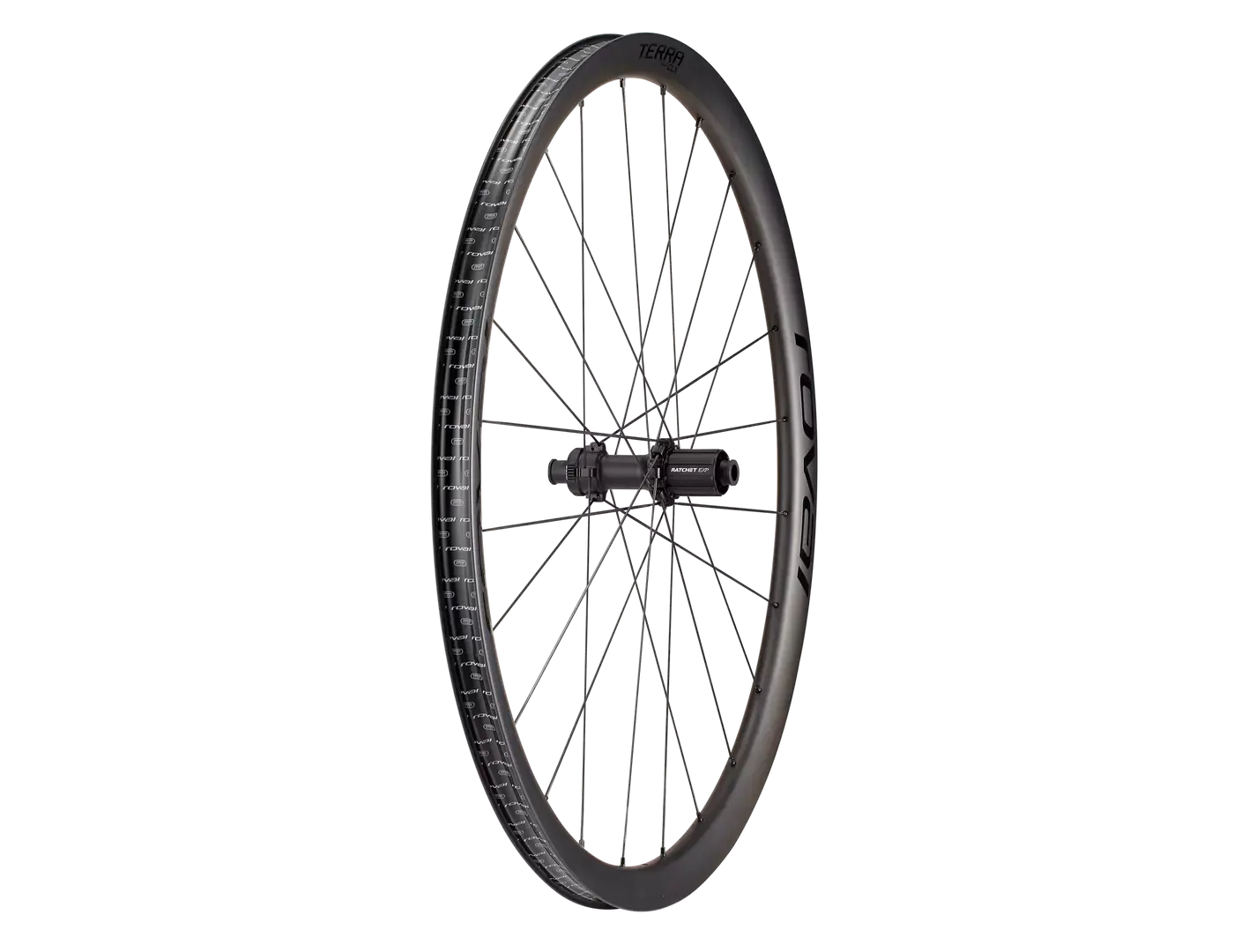 Roval Terra CLX II Tubeless Disc Gravel Achterwiel Carbon/Gloss Zwart