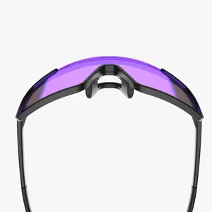 Out Of Bot 3 Hybrid Sport Zonnebril IRID blue Lens Zwart/Wit