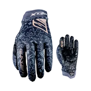 FIVE XR Lite Tattoo MTB Fietshandschoenen Zwart/Goud