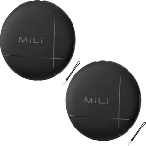 MiLi LiTag Find My Tag Apple BlueTooth Tracker Zwart 2 Pack