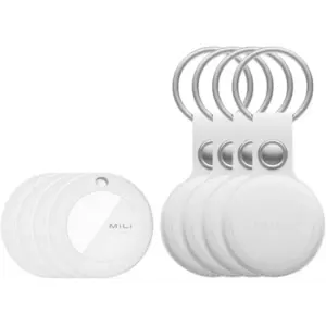 MiLi MiTag Leren Case Wit 4 Pack