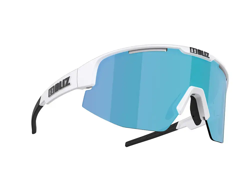 Bliz Matrix Sport Zonnebril Wit met Blue Multi Lens