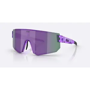 Bliz P005 Sport Zonnebril Transparant Paars met Smoke/Purple Mirror Lens