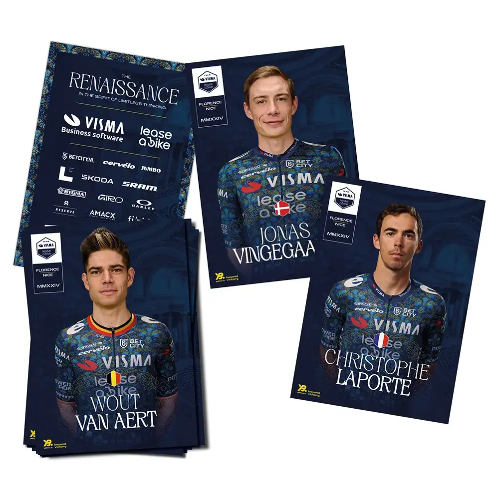 Visma-Lease a Bike Fotokaarten Tourselectie Heren 2024