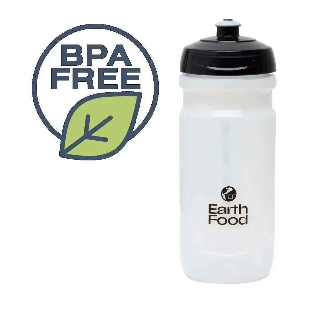 EarthFood Bidon Transparant/Grijs 600ml