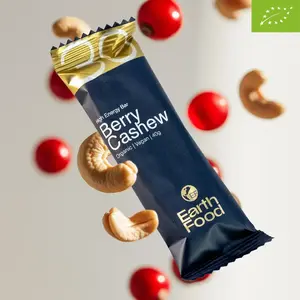 EarthFood High Energy Biologische Energiereep (20 stuks) Bessen-Cashew