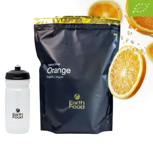 EarthFood Isotone Biologische Sportdrank Sinaasappel (1.5 KG) + GRATIS bidon