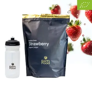 EarthFood Isotone Biologische Sportdrank Aardbei (1.5 KG) + GRATIS bidon 600ml