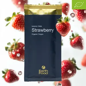 EarthFood Isotonic Biologische Sportdrank Aardbei 32 gram (10 stuks)