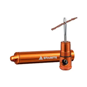 Granite Design Tire plug kit met CO2 Pomp Oranje