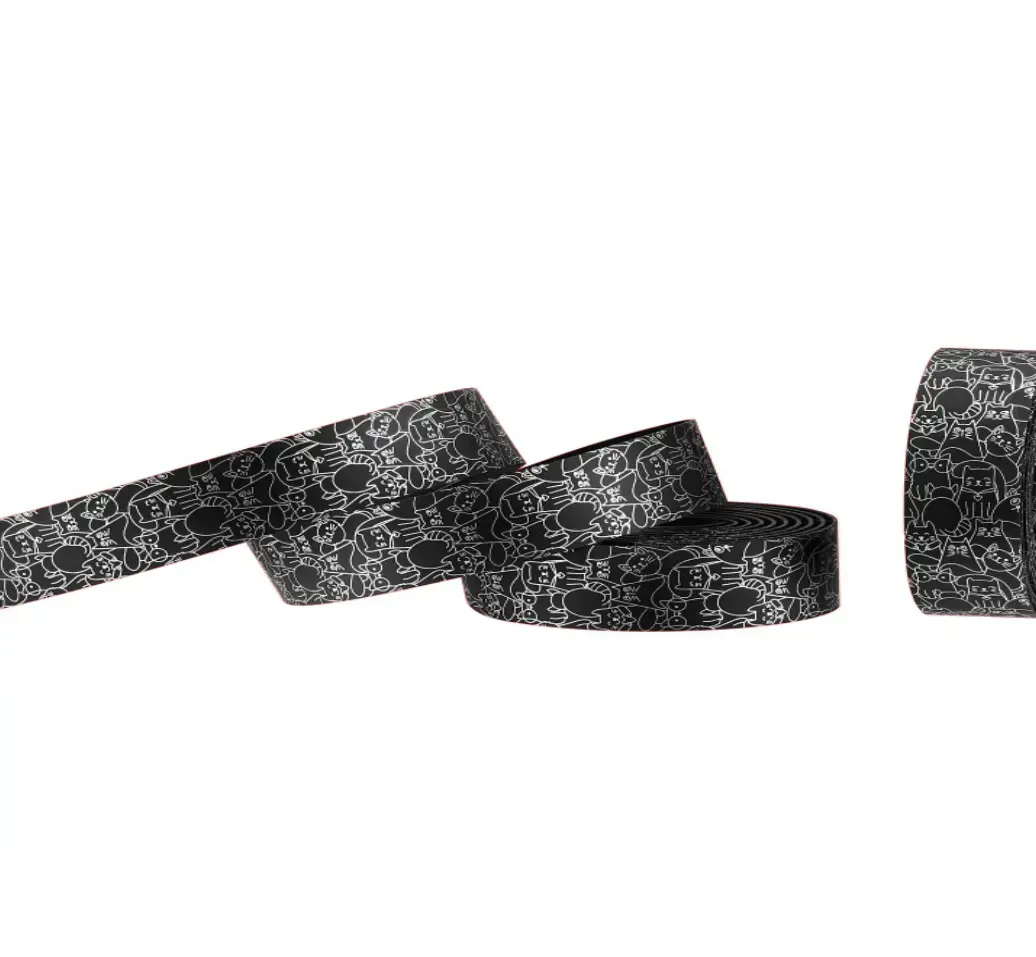 CICLOVATION Leather Touch Sticky Stuurlint Happy Cats Zilver