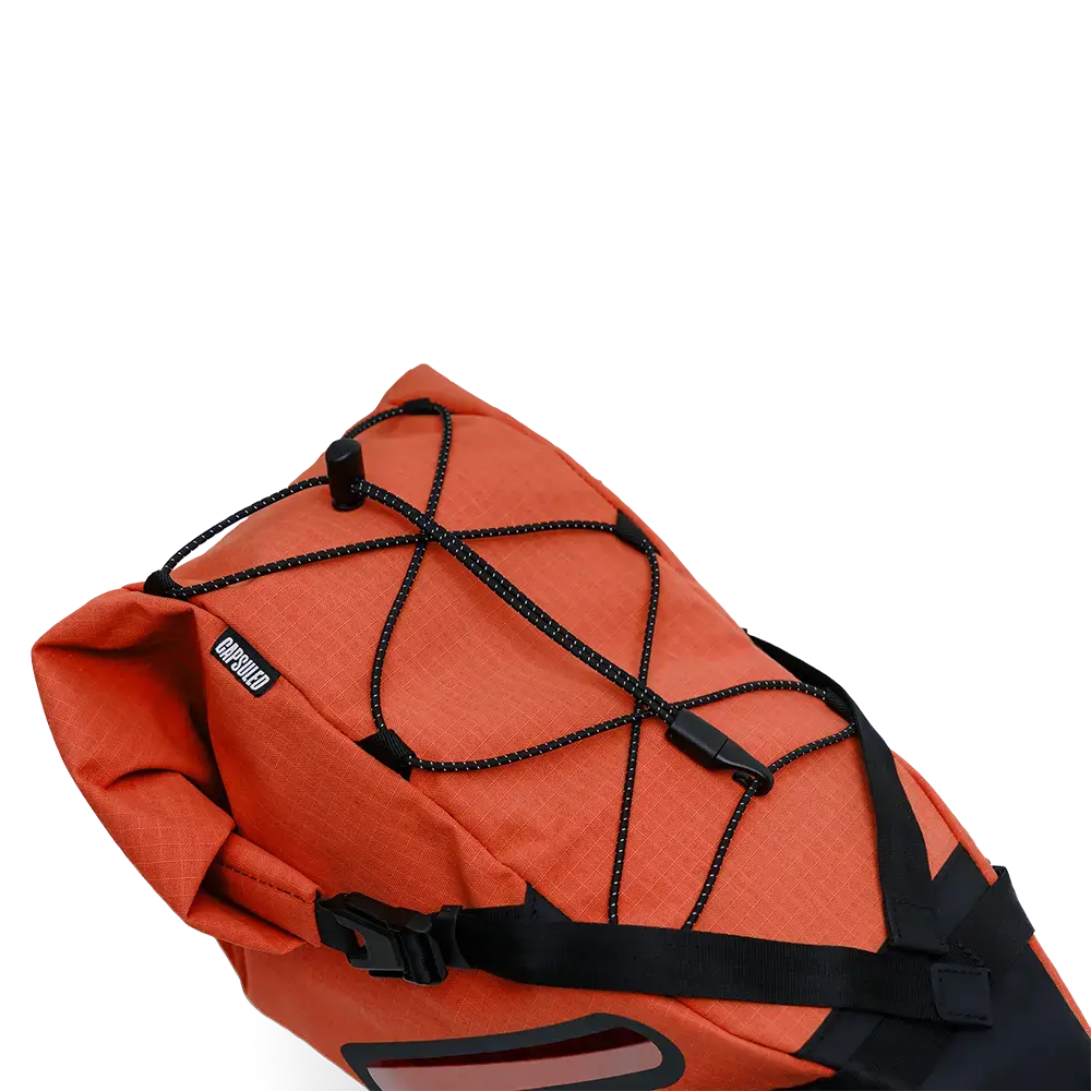 Capsuled Zadeltas 14L Oranje