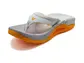 VELOUS Ocean Flip Teenslippers Licht Grijs/Oranje
