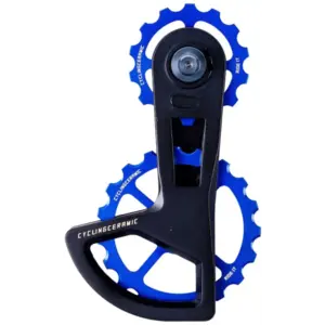 CyclingCeramic Oversized Derailleur Cage 2.0 Shimano Ultegra/Dura-Ace SS/GS Blauw