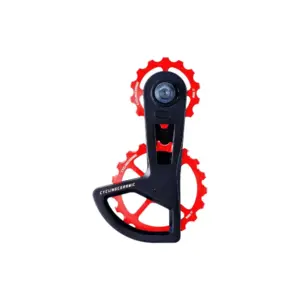 CyclingCeramic Oversized Derailleur Cage 2.0 Shimano Ultegra/Dura-Ace SS/GS Rood