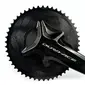 ALUGEAR Round 110 BCD 4b Shimano Asym. Kettingbladen Set 2x12 Speed Zwart