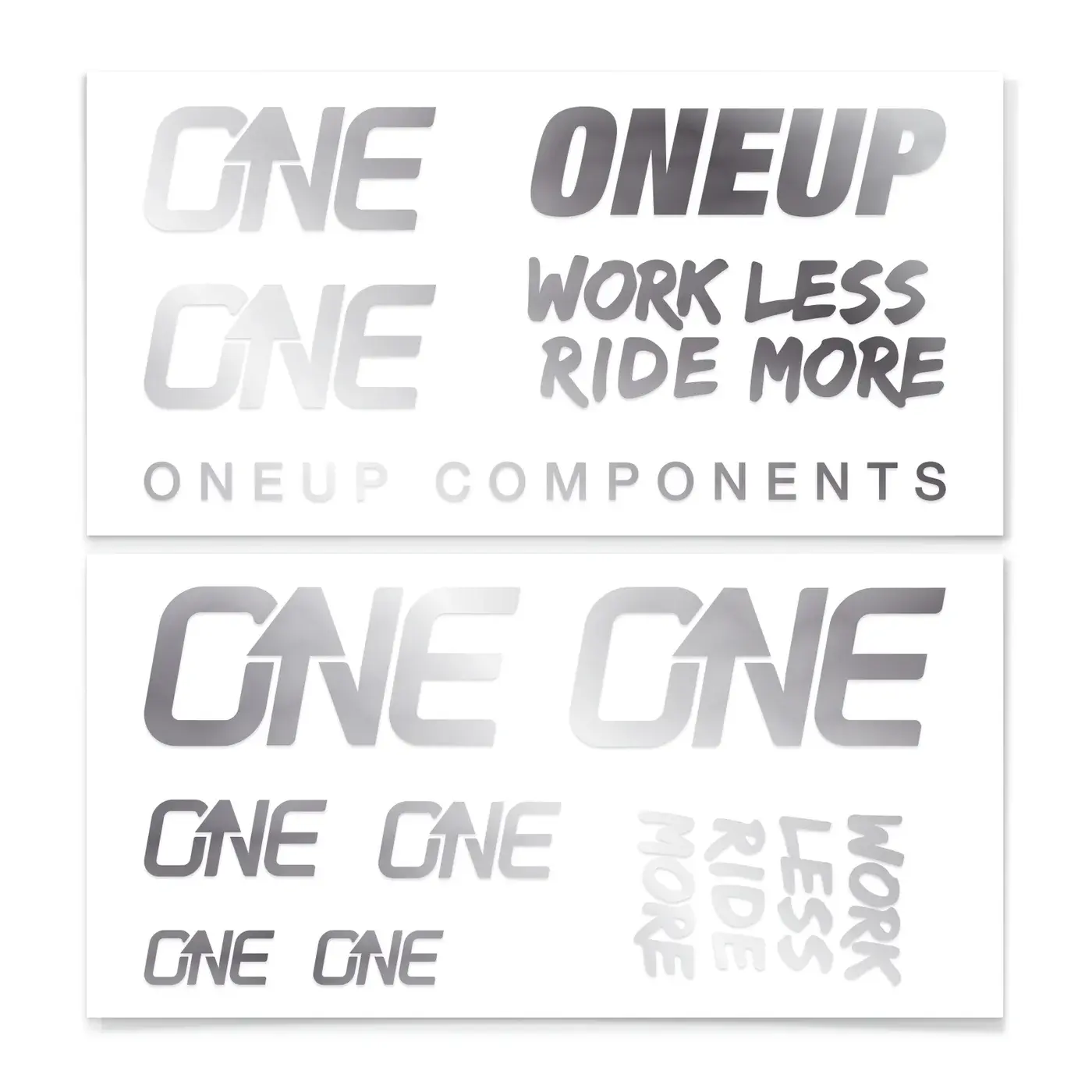 OneUp Components Stuur Decal Kit Zilver