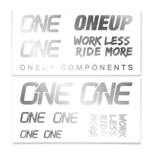 OneUp Components Stuur Decal Kit Zilver