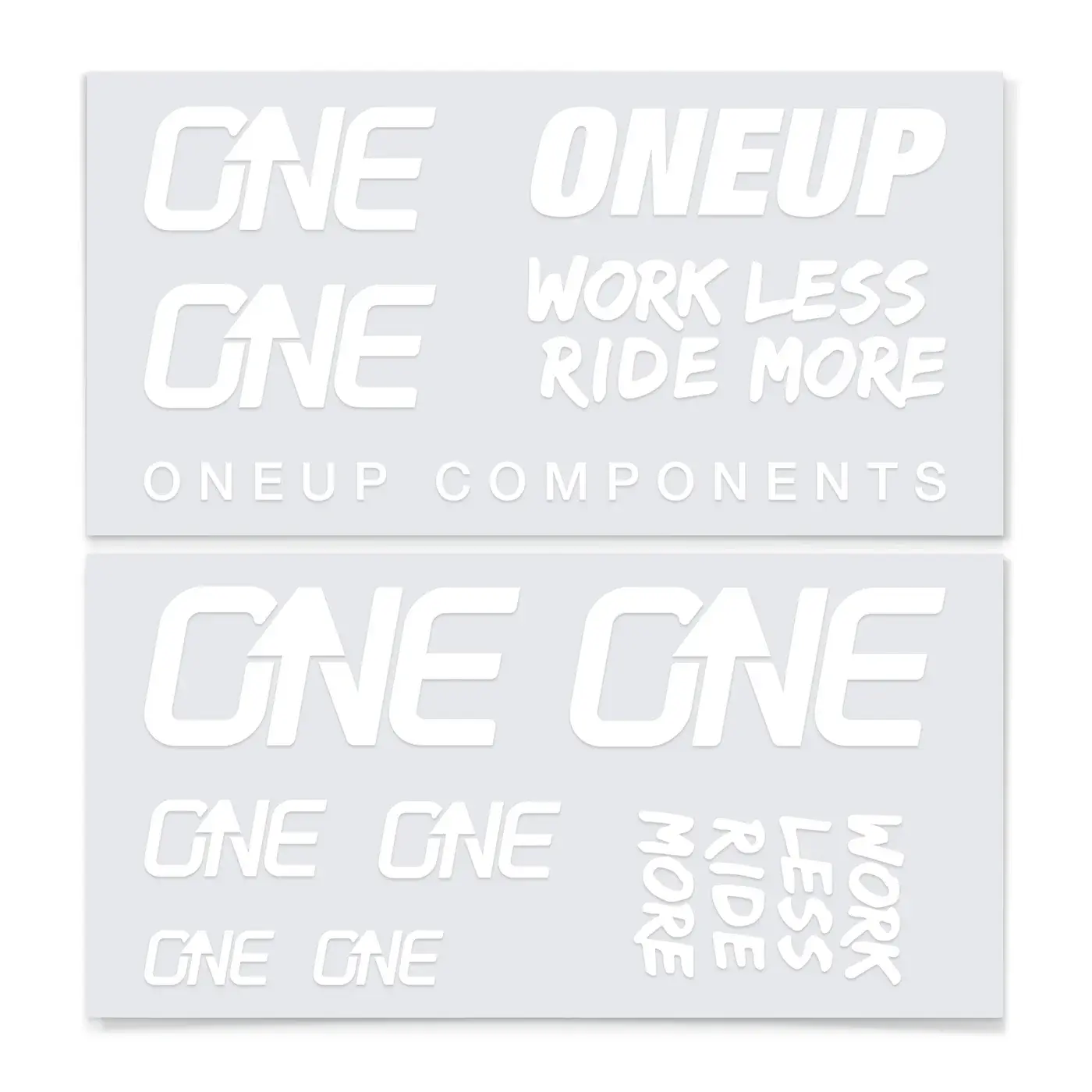 OneUp Components Stuur Decal Kit Wit