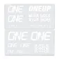 OneUp Components Stuur Decal Kit Wit